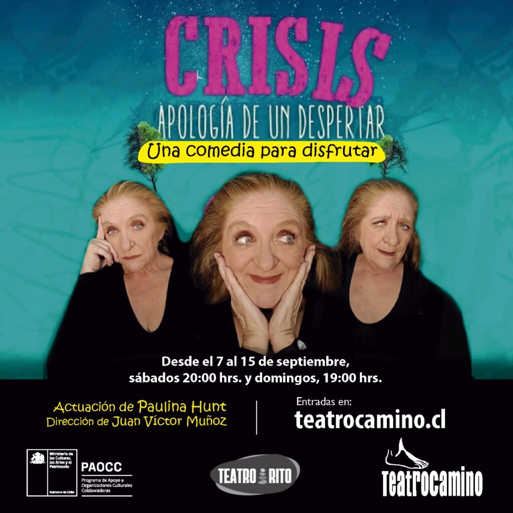 Funciones de la obra de teatro: CRISIS Apología de un despertar en Teatro Camino. NUEVA TEMPORADA